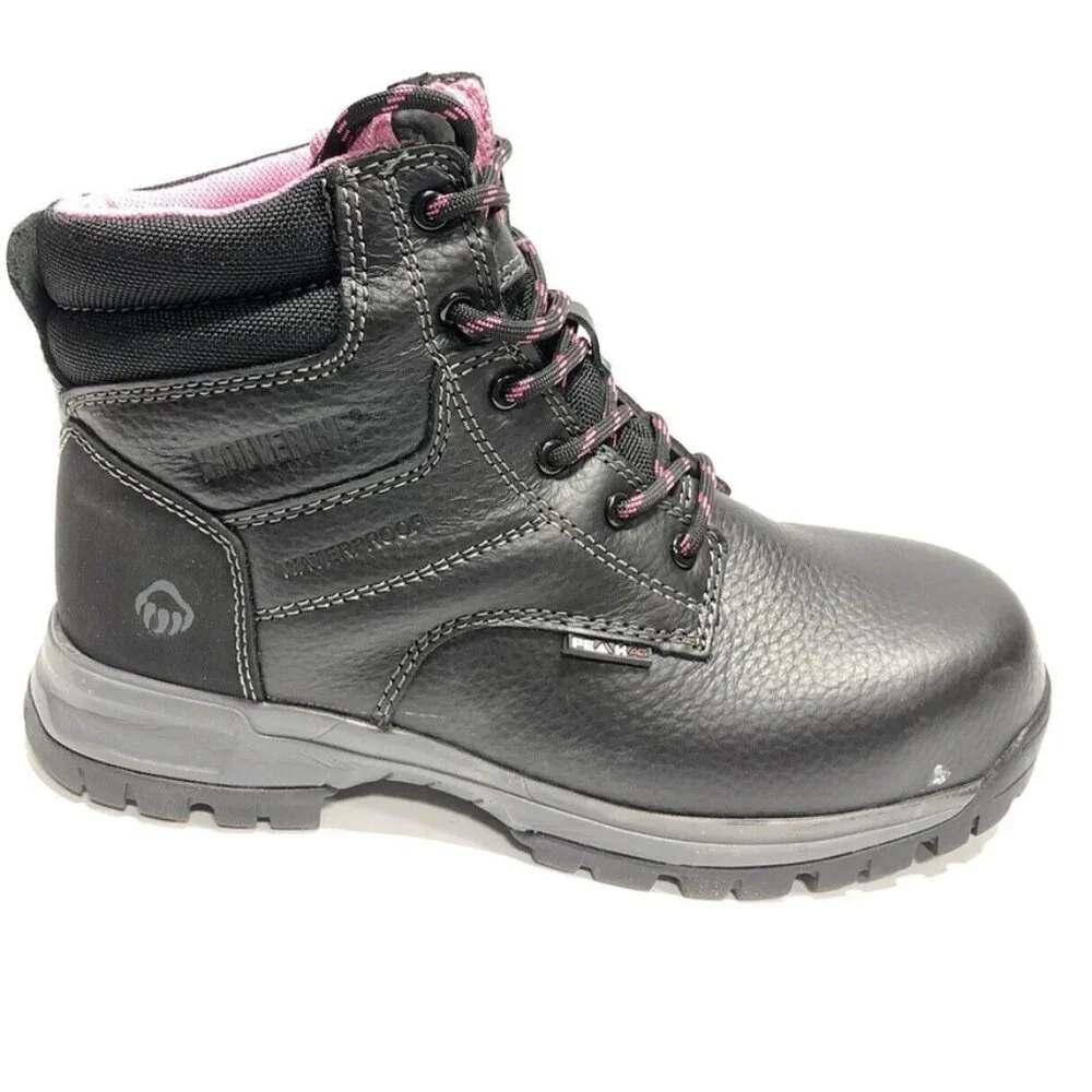 Wolverine Women’s Piper Black Comp Toe Work Boot Size 8.5M